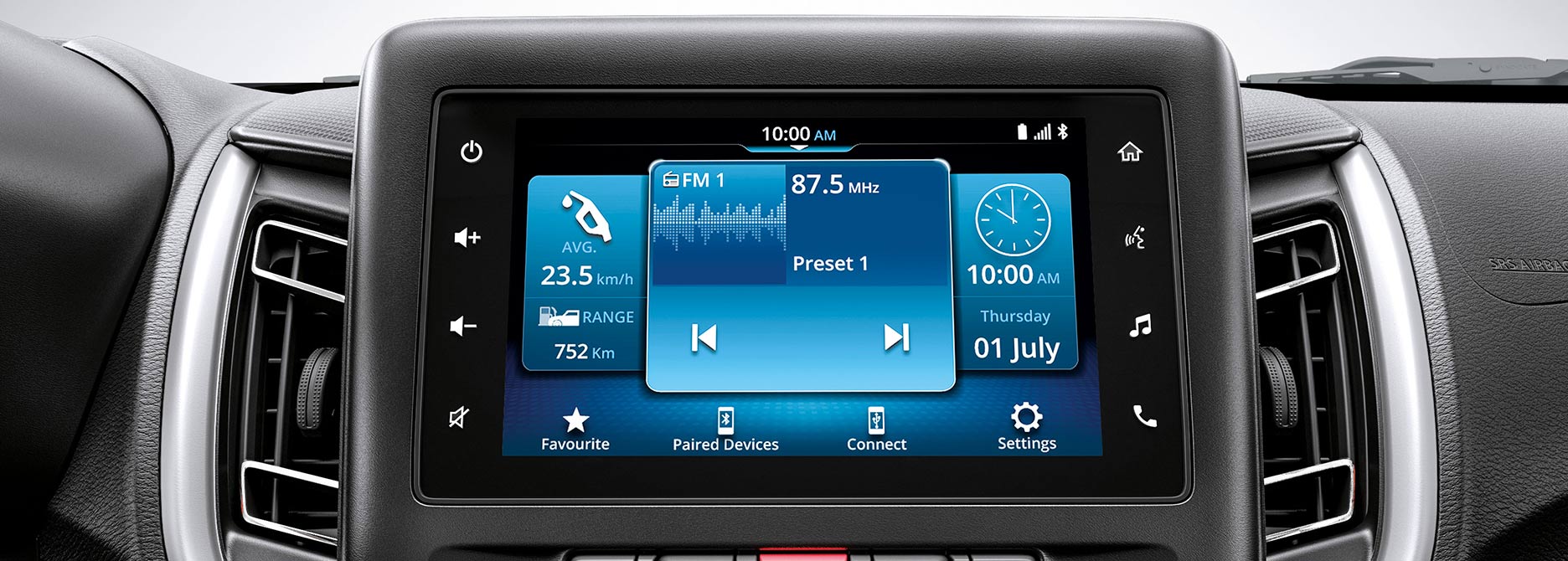 Radio multimedia con sistema Android Auto y Apple CarPlay