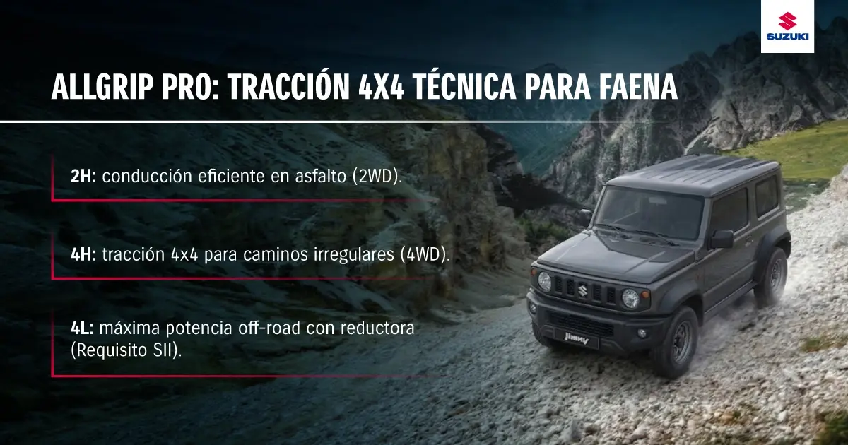 Características del AllGRIP PRO.