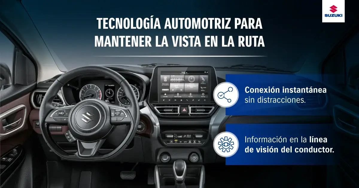 Pantalla con cámara de retroceso​ de Suzuki.